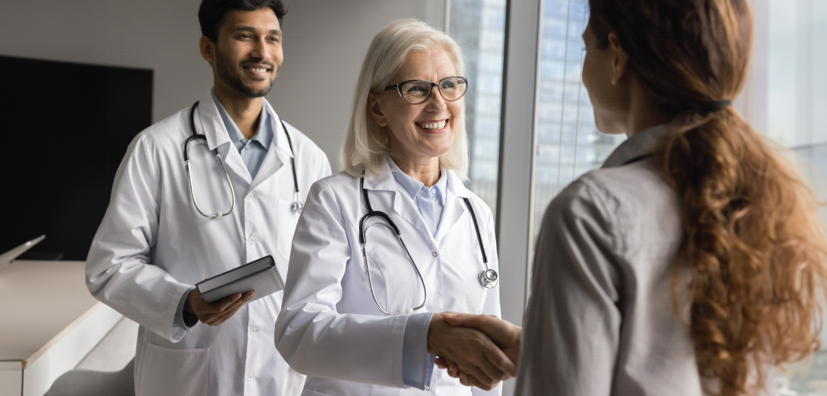 Doctors shaking hands