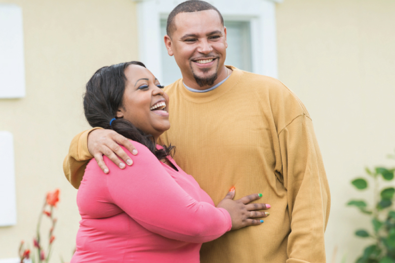 Laughing couple